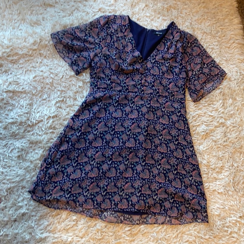 Madewell Flutter-Sleeve Mini Dress